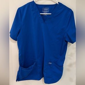 Cherokee scrub top size medium royal blue